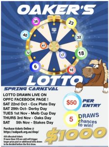 Oakers Spring Racing Lotto
